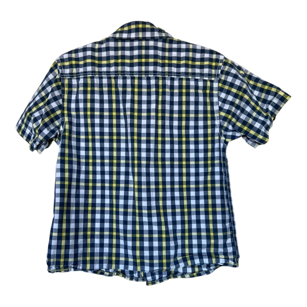 Bundle of 2 Boys Shirt & Vest Rebels & Chaps Plaid Button Down Shirt Size 4 - Picture 3 of 6